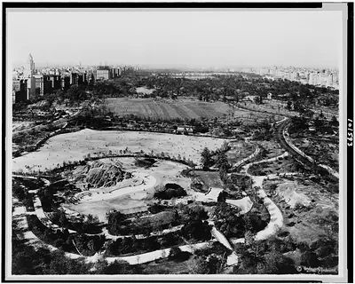 [Central Park, New York City, bird's-eye view]