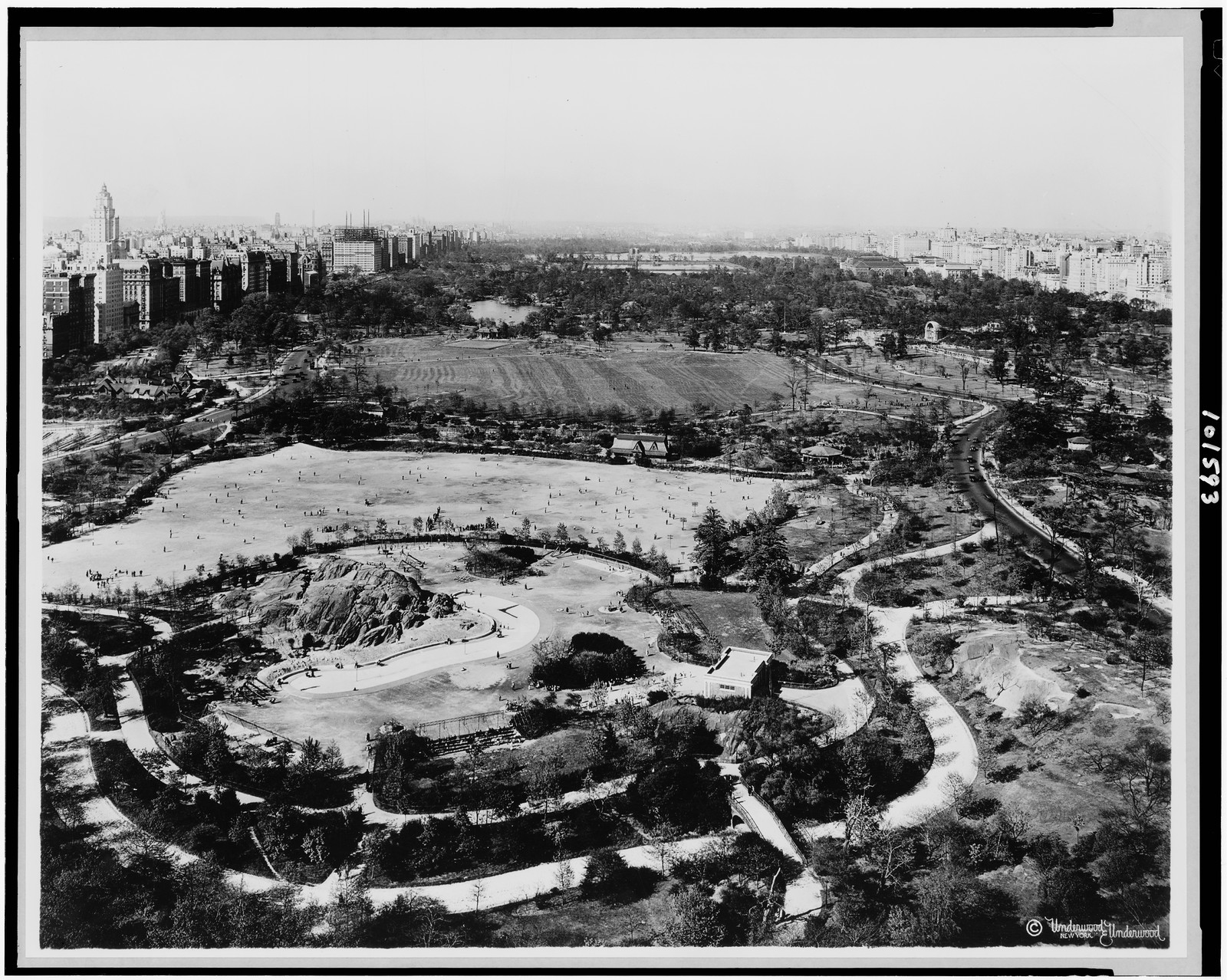 [Central Park, New York City, bird's-eye view], c1929. — historic photograph