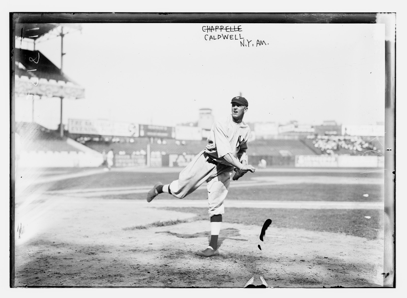 Ray Caldwell, New York AL, at Polo Grounds, NY (baseball), [1913] — historic photograph