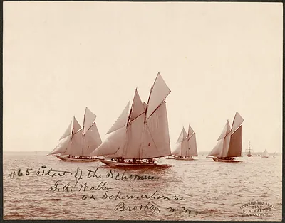 Start of the schooners / F. A. Walter, 62 Schermerhorn St., Brooklyn, N.Y.