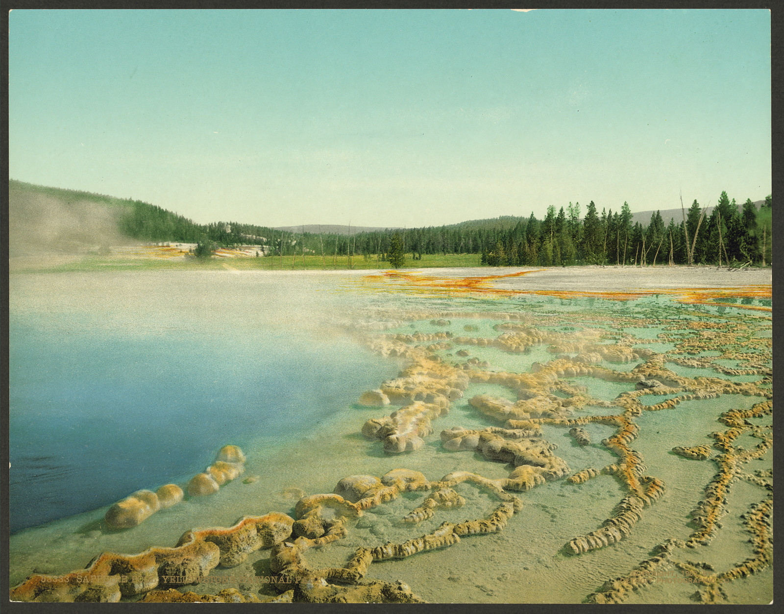 Sapphire Pool, Yellowstone National Park — historic image