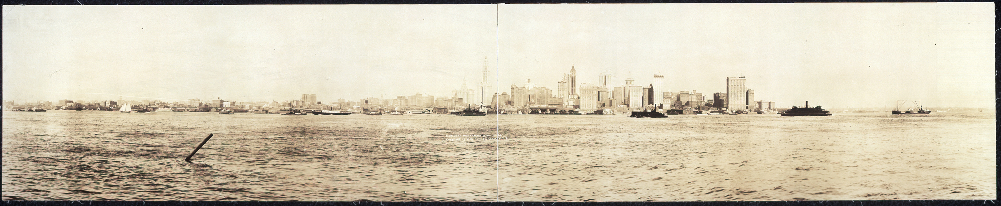 New York waterfront, 1915, 1915 — historic image