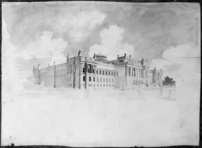 [Library of Congress, Washington, D.C. Exterior perspective rendering]