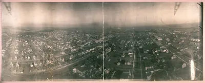 Chicago Heights, from Airship, Illinois, 1908