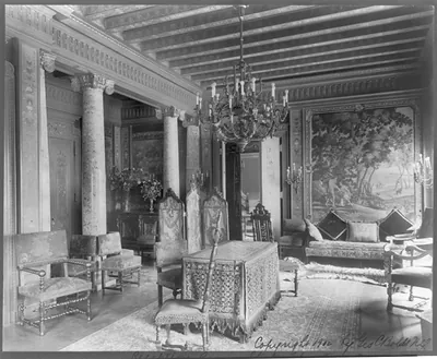 [Waldorf-Astoria Hotel, New York - interiors: reception room - state apartments]