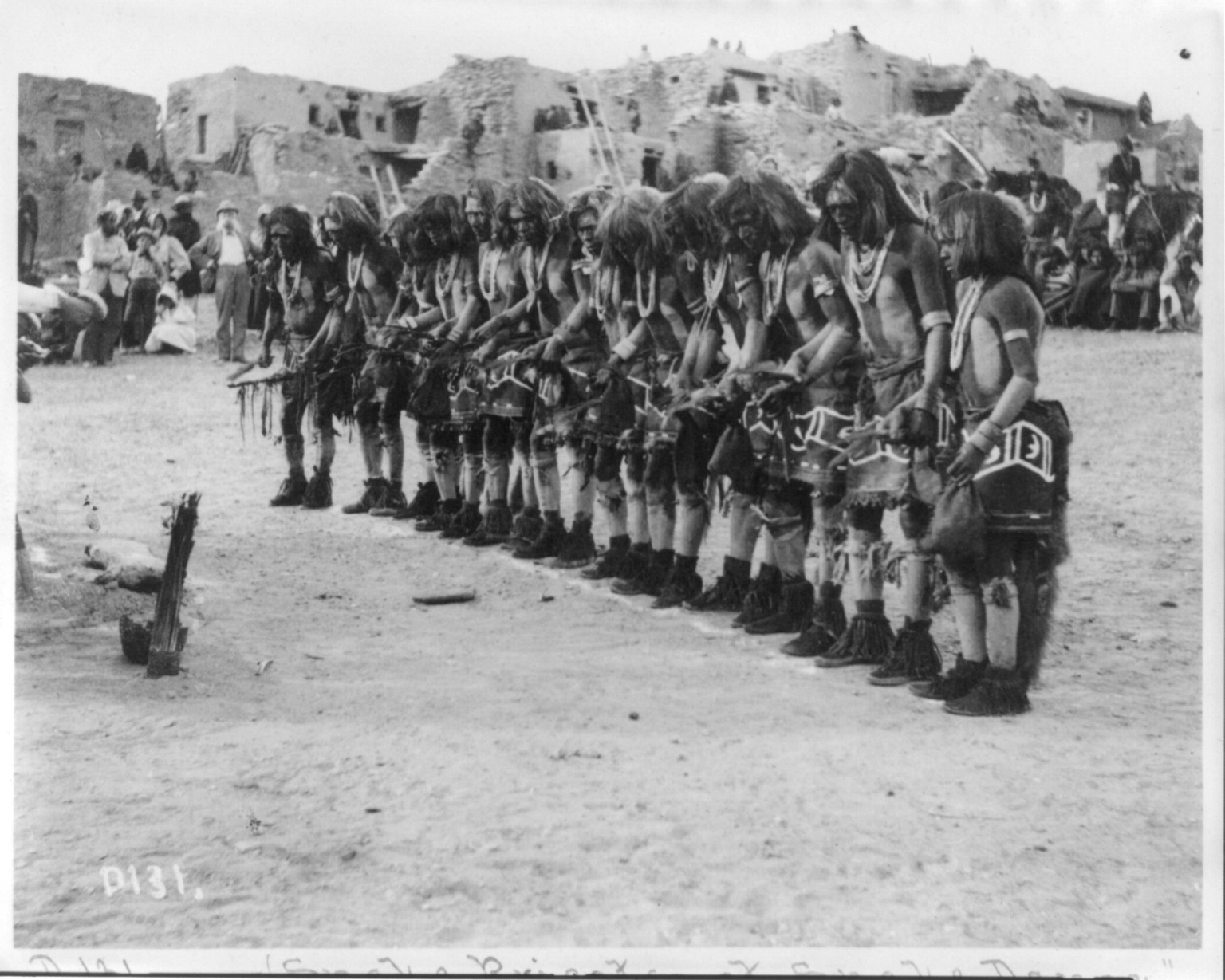 Snake priests at snake dance, c1900. — historic photograph