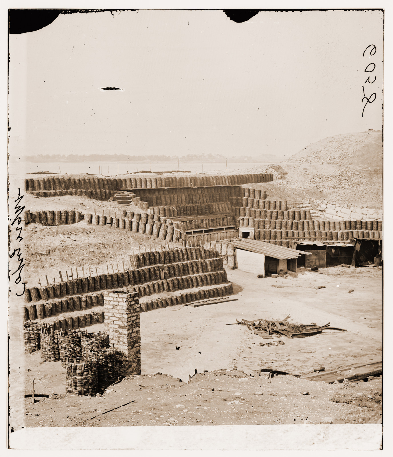 Charleston South Carolina. Interior view of Fort Sumter, 1865 — historic photograph