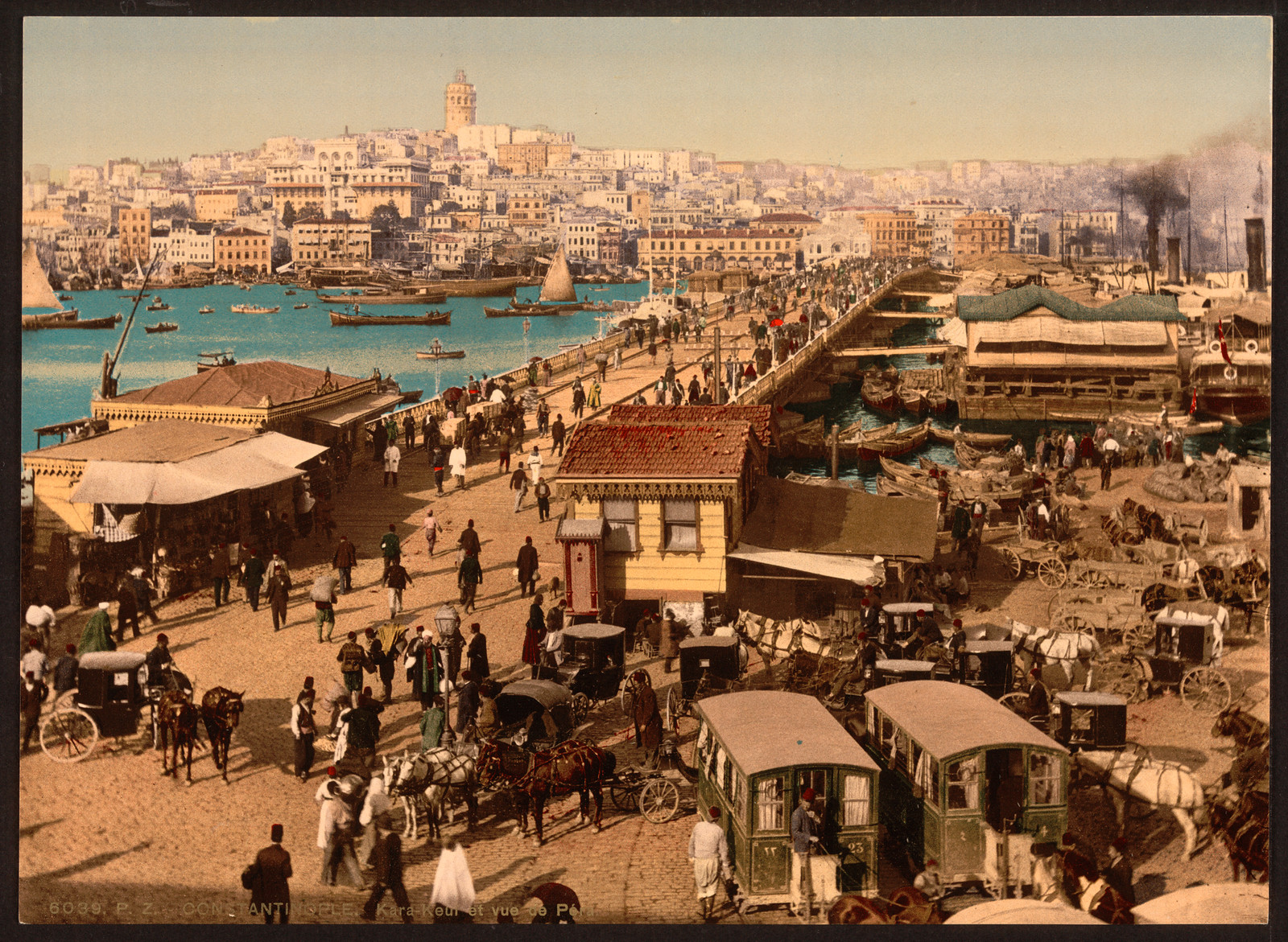 Kara-Kevi (Galata) and view of Pera Constantinople Turkey, [between ca. 1890 and ca. 1900]. — historic print