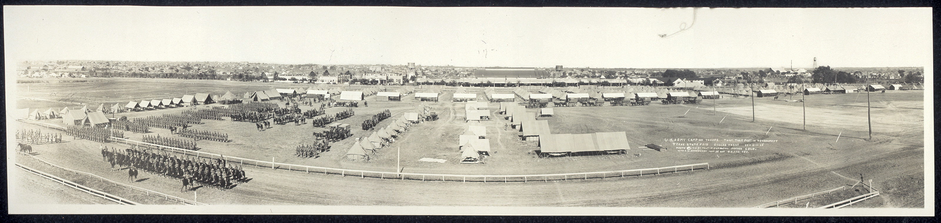 Troops tournament State Fair Dallas, Texas, 1915, 1915 — historic image