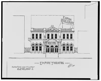 Empire Theatre elevation drawing, Huron Road, Cleveland O.