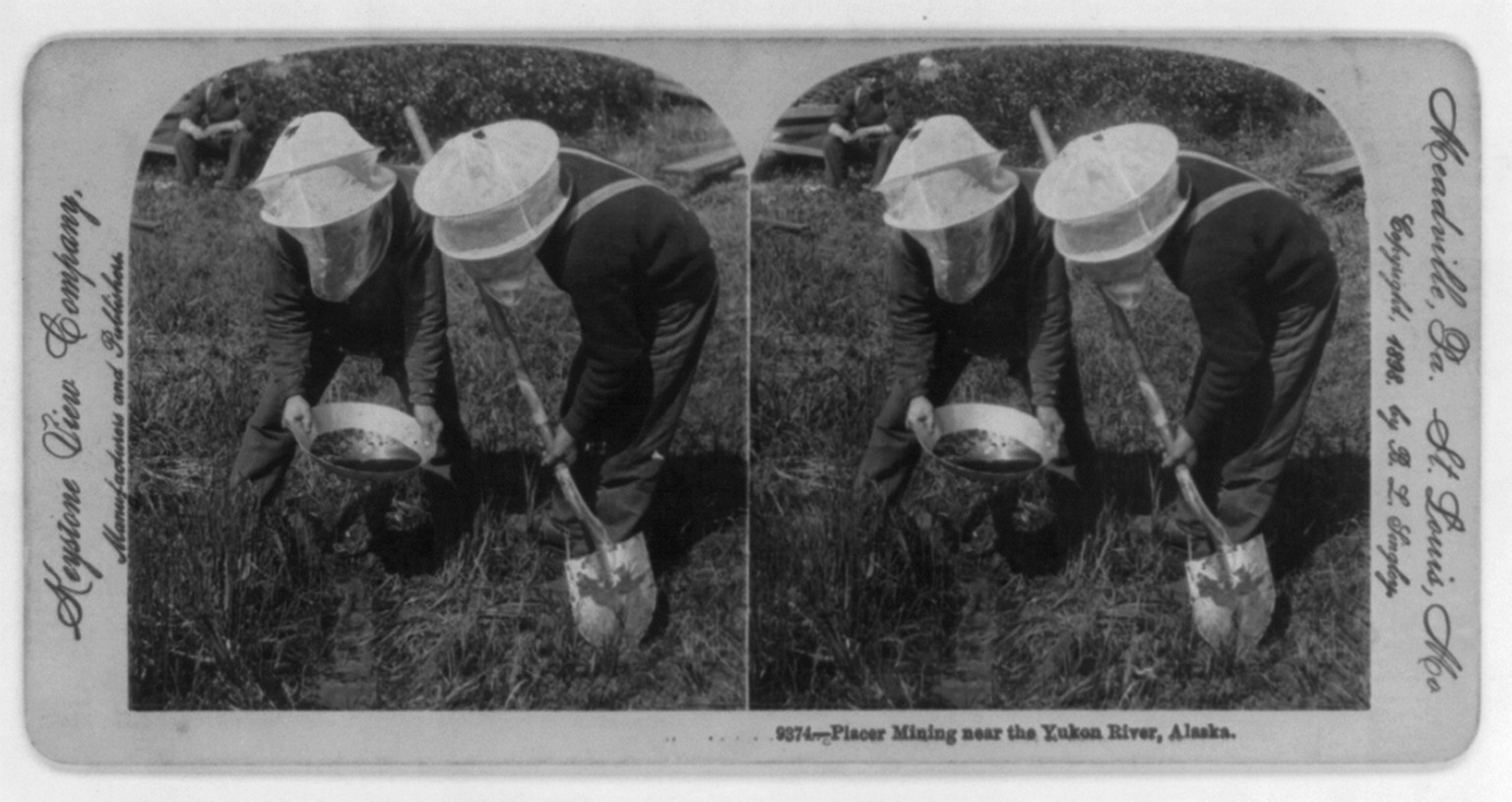 Placer Mining near the Yukon River, Alaska, c1898. — historic photograph