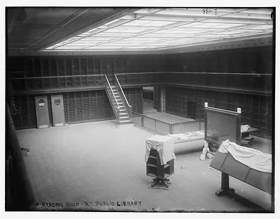 N.Y. Public Library, a reading room
