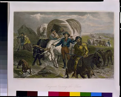 Emigrants crossing the plains / F.O.C. Darley, fecit ; H.B. Hall, Jr. sc.