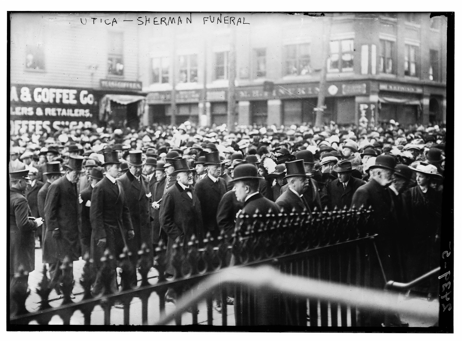 Utica - Sherman funeral, n/a — historic photograph