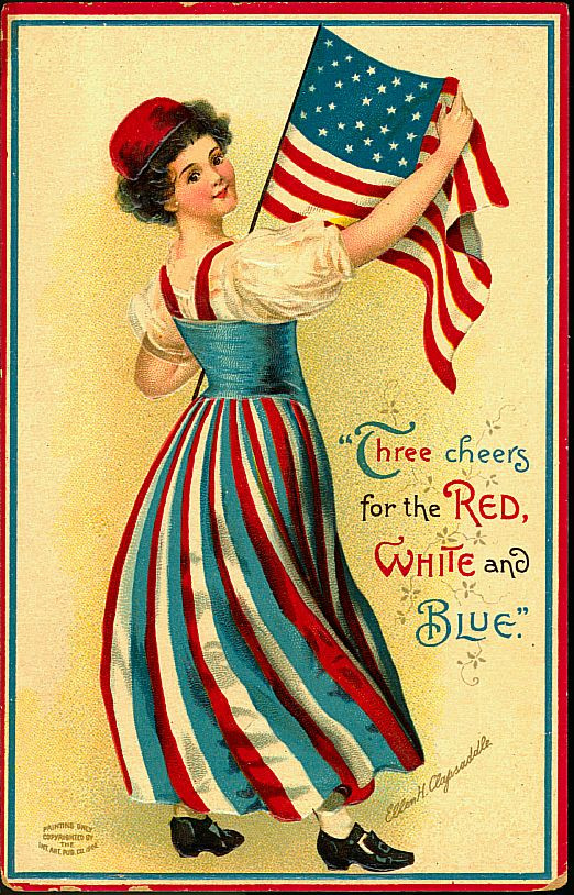 Three cheers for the Red, White and Blue — historic image