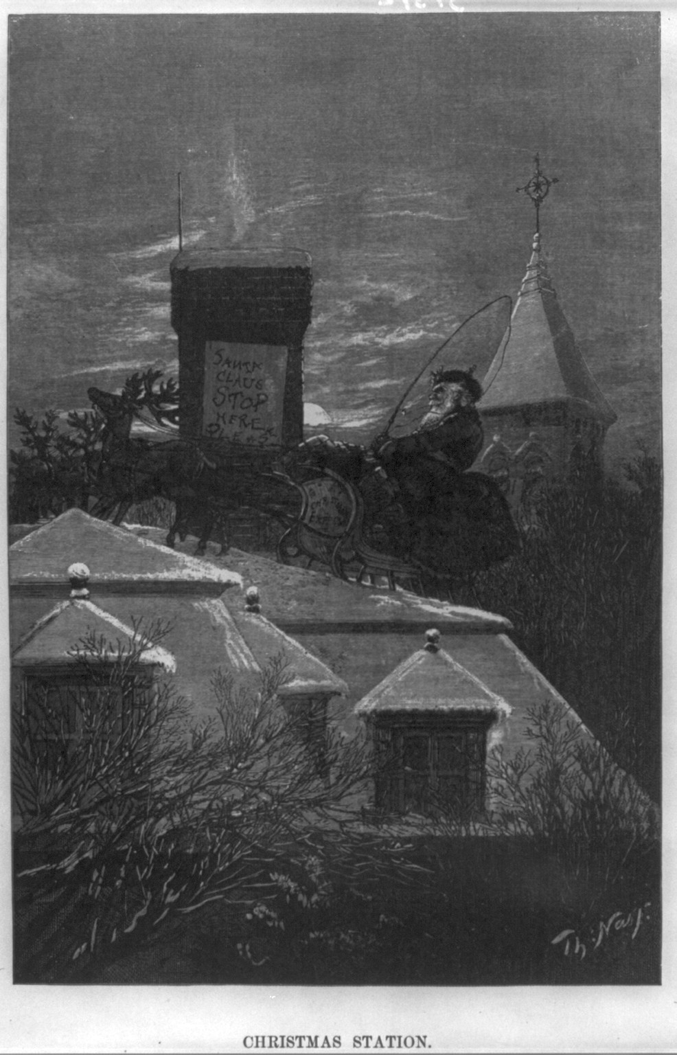 Christmas Station"", 1print : wood engraving. — historic image