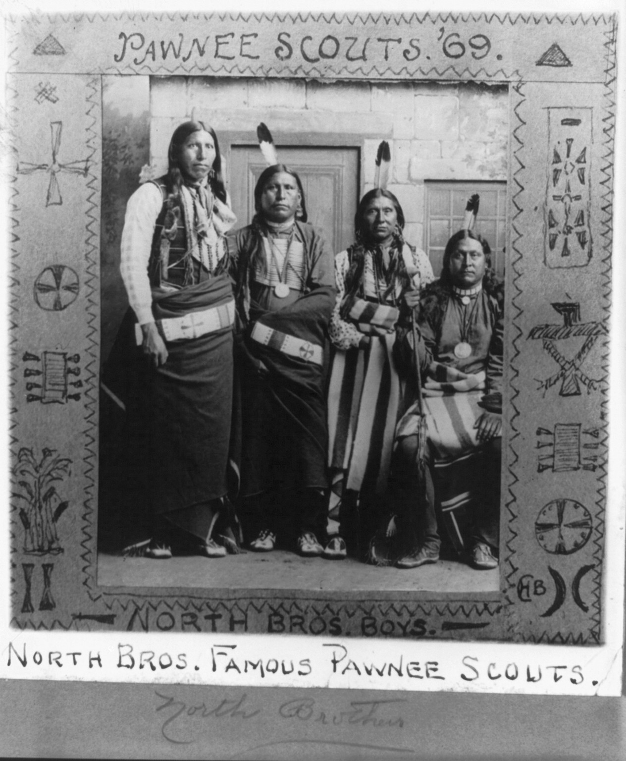 North Bros. famous Pawnee scouts, 1869, c1926 Aug. 16. — historic photograph