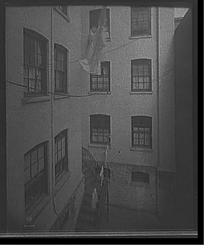 [Court of tenement, New York City]