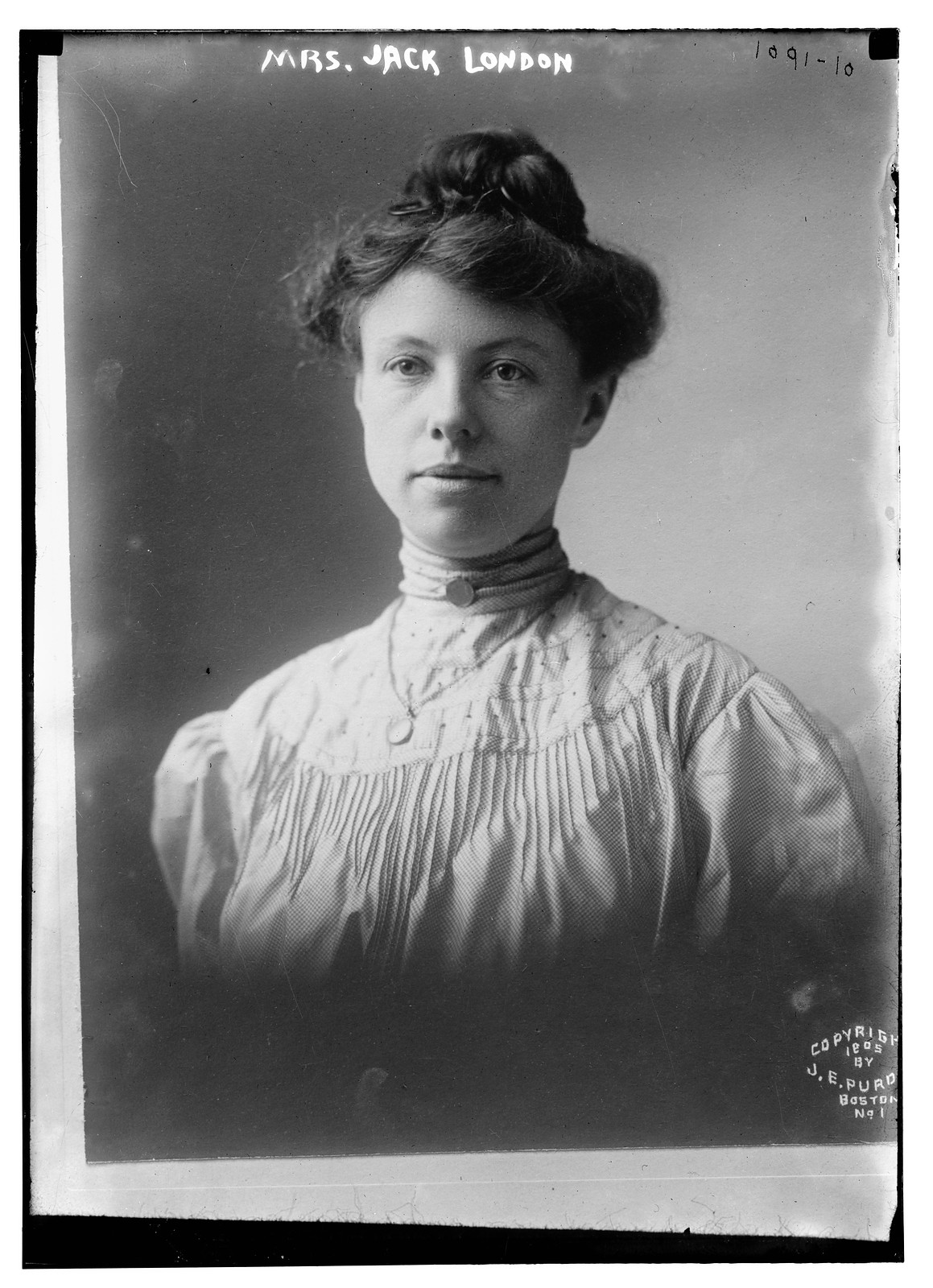 Mrs. Jack London, J. Purdy, Boston / J. Purdy, 1905 — historic photograph