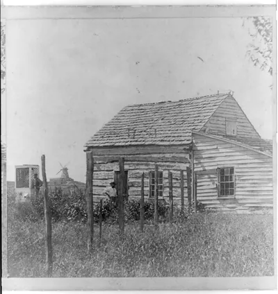 House & well where Jim Lane shot Capt. Jenkins, Lawrence, Kansas, 323 miles west of St. Louis, Mo.