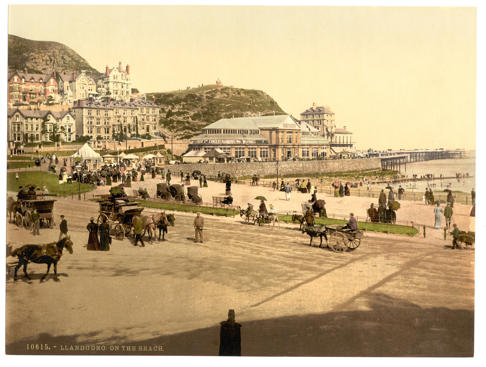 On the beach Llandudno Wales, [between ca. 1890 and ca. 1900]. — historic print