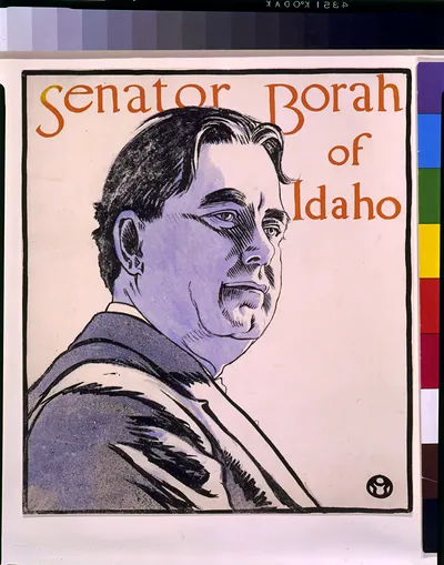 Senator Borah of Idaho, portrait lithograph