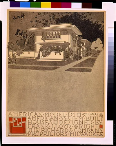 American Model D1 American System-Built Houses, Frank Lloyd Wright