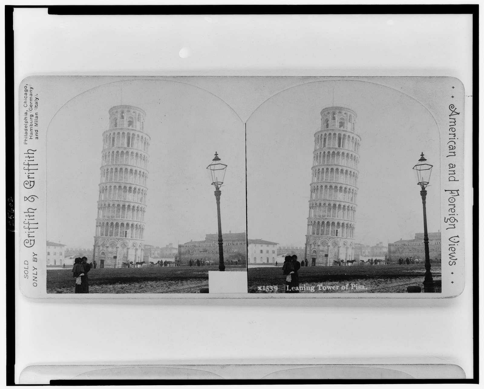 Leaning Tower of Pisa, 1898 — historic photograph
