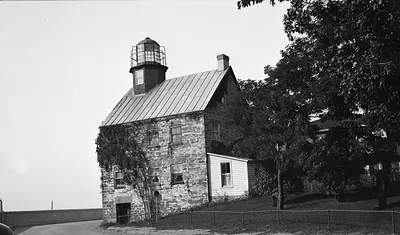 Salmon River Lighthouse, Lake Ontario, Port Ontario vicinity, Oswego County, NY