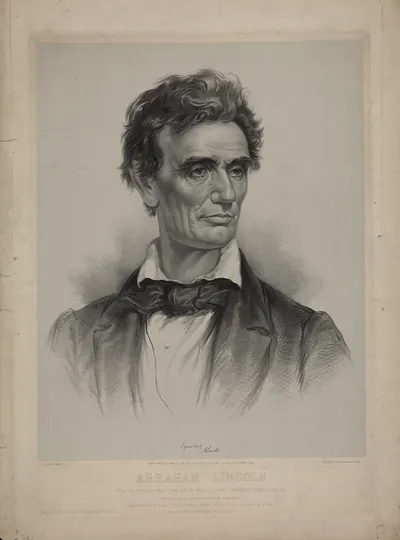 Abraham Lincoln From A Portrait Taken From Life By Charles A. Barry, Springfield, Illinois, June 1860