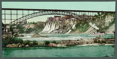Niagara, mills and Grand Trunk [i.e. Upper Steel Arch] Bridge