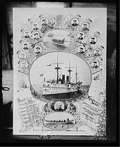 U.S.S. San Francisco. Gig and barge crews