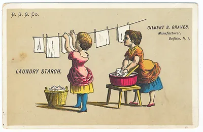 Laundry starch trade card, Gilbert S. Graves, Buffalo N.Y.