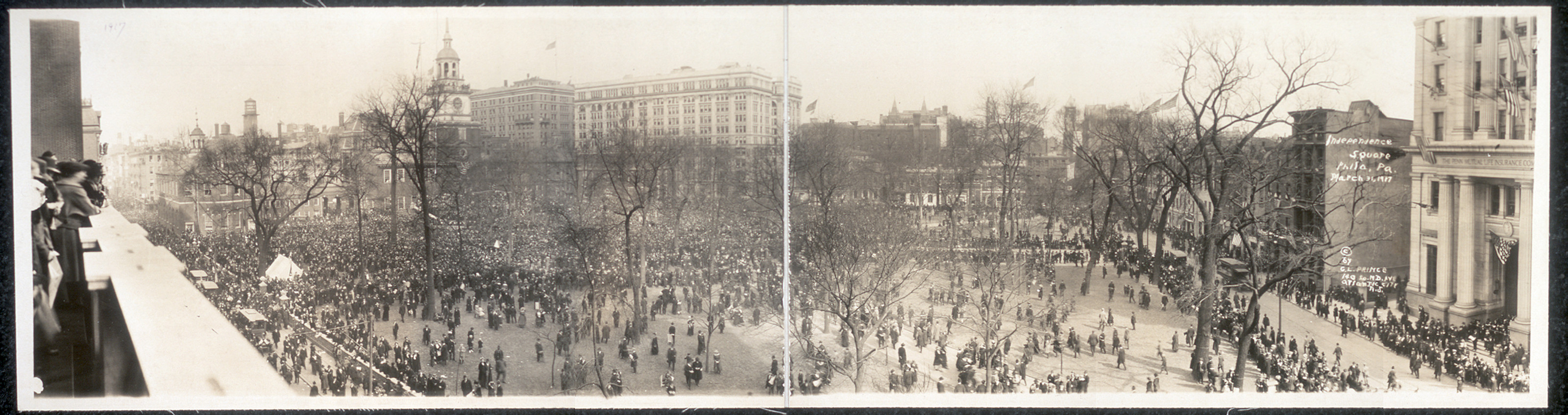 Indedence Square, Philadelphia, Pennsylvania, 1917, 1917 — historic image