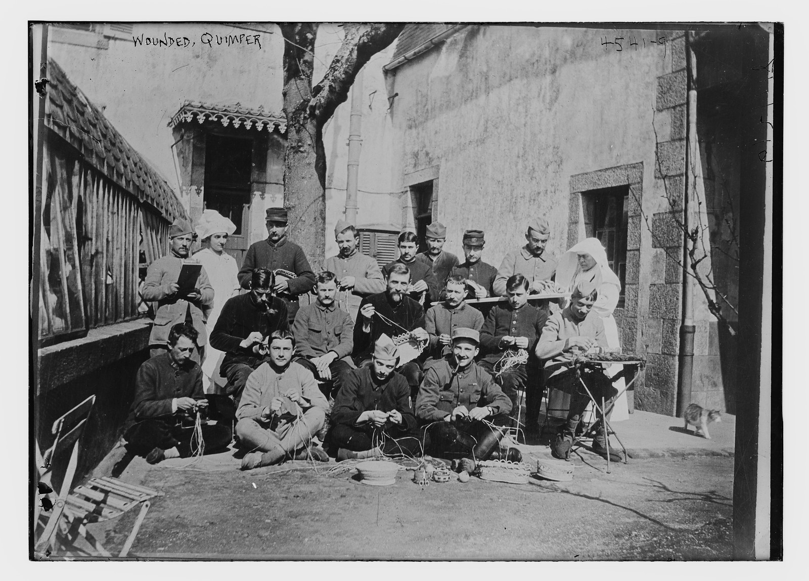 Wounded, Quimper, n/a — historic photograph