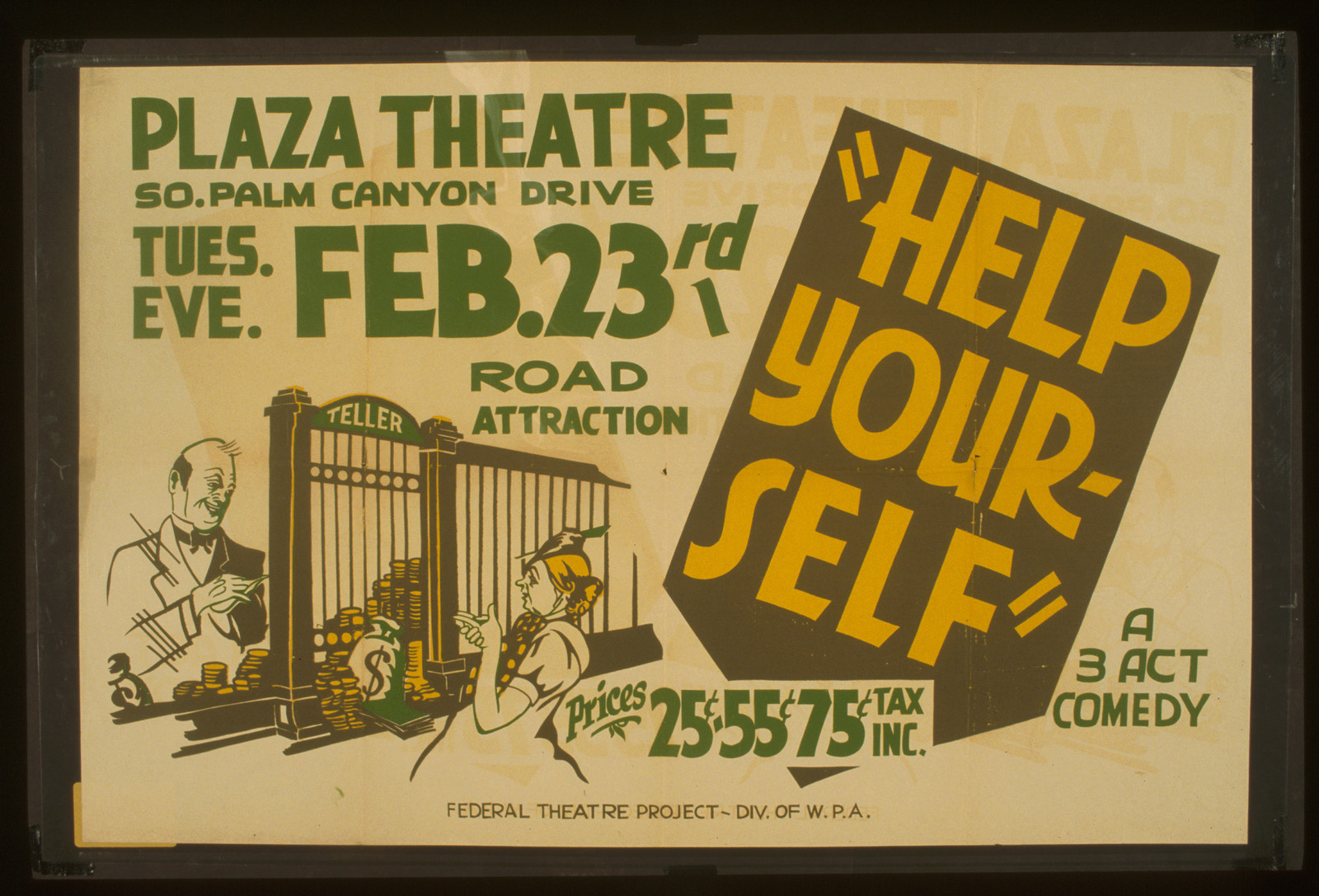 Help your-self A 3 act comedy., 1937 — vintage poster
