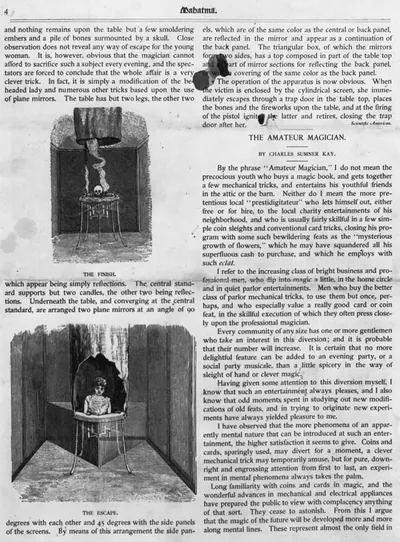 [4 cuts of Powell's cremation illusion]