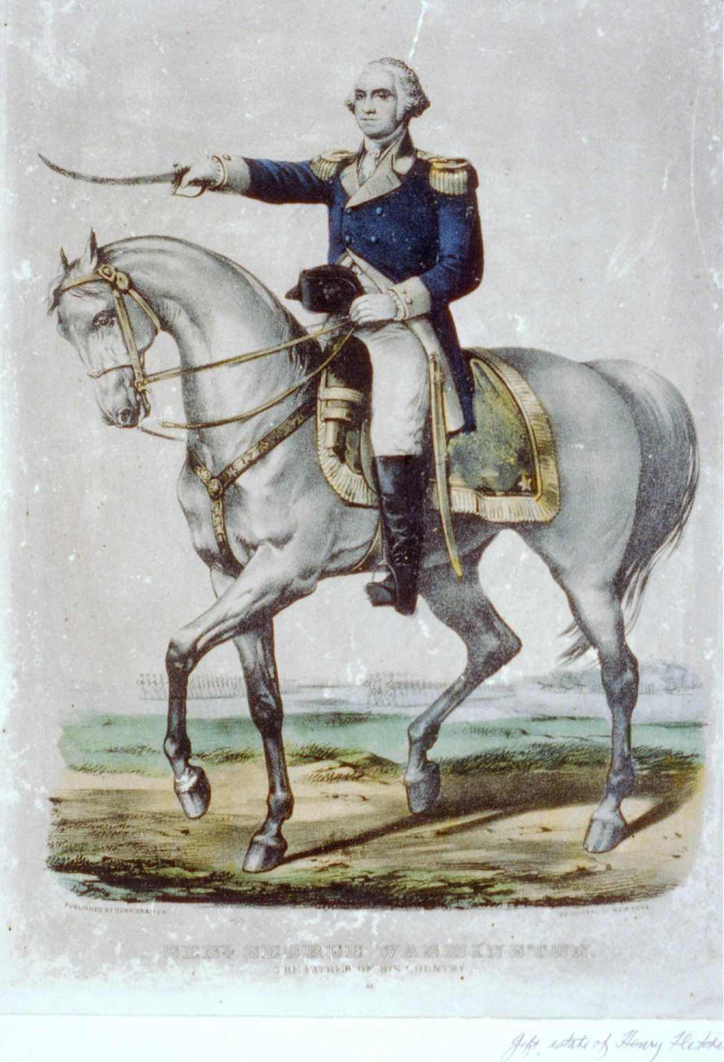 Genl. George Washington: the father of his country, New York : Published by Currier & Ives, [between 1856 and 1907] — antique lithograph