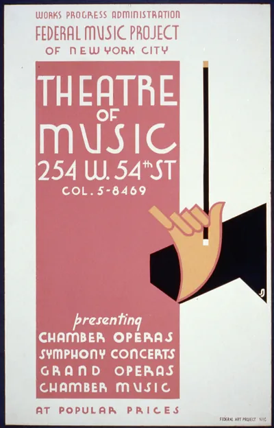 Works Progress Administration Federal Music Project of New York City Theatre of Music