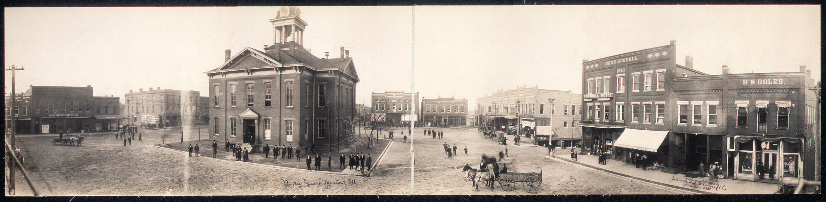 Public square, Marion, Illinois, 1910, 1910 — historic image