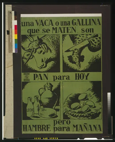 Una vaca o una gallina que se maten son pan para hoy pero hambre para maana