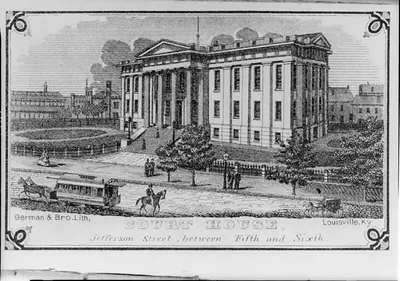 Court House. Jefferson St., between Fifth and Sixth