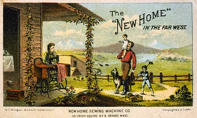 The New home" in the far west / W.U. Morgan & Co. Lith