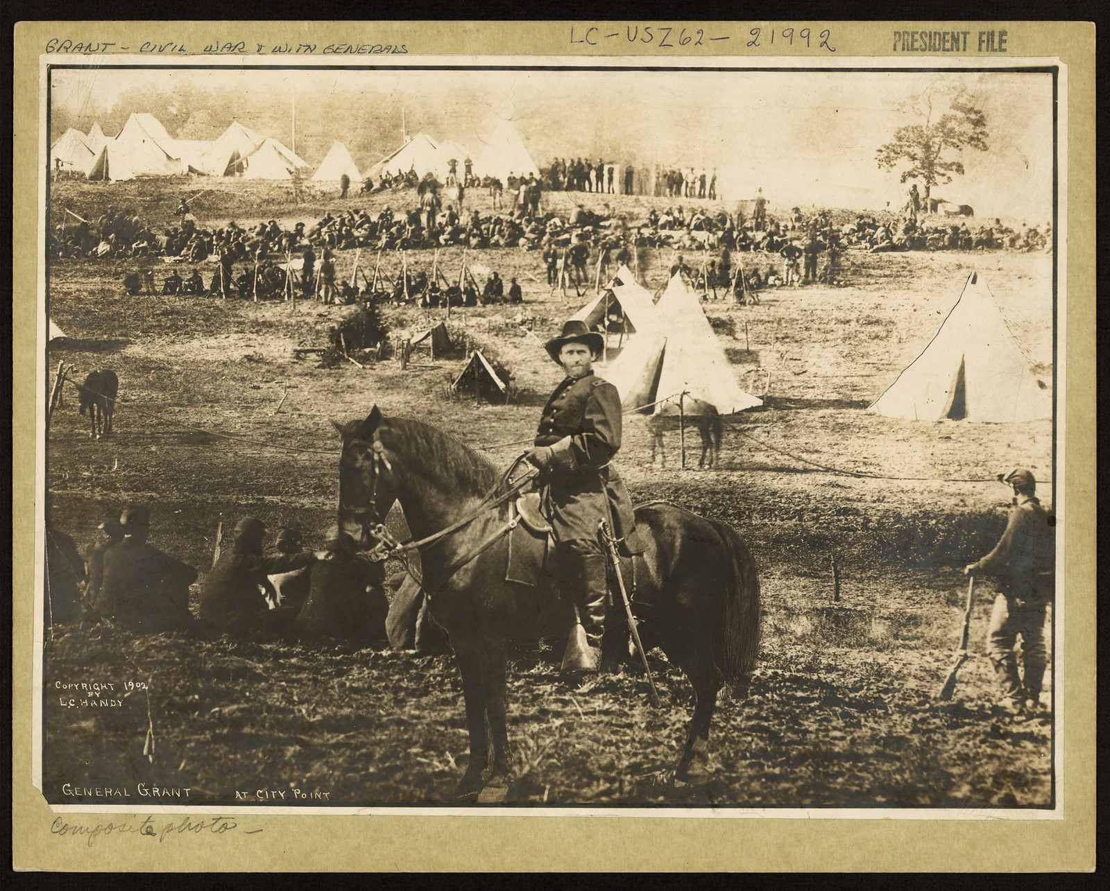 General Grant at City Point, Civil War photograph — historic photograph