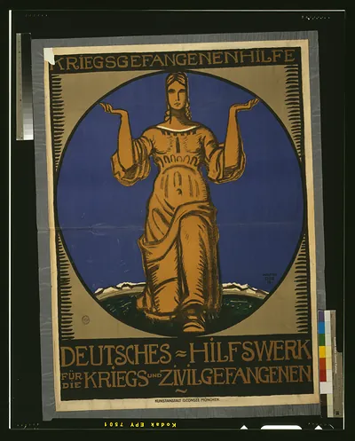 Kriegsgefangenenhilfe: Deutsches Hilfswerk für die Kriegs- und Zivilgefangenen poster