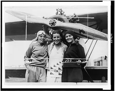 Deutsche Sportfliegerinnen in Staaken, W. Berlin, Germany