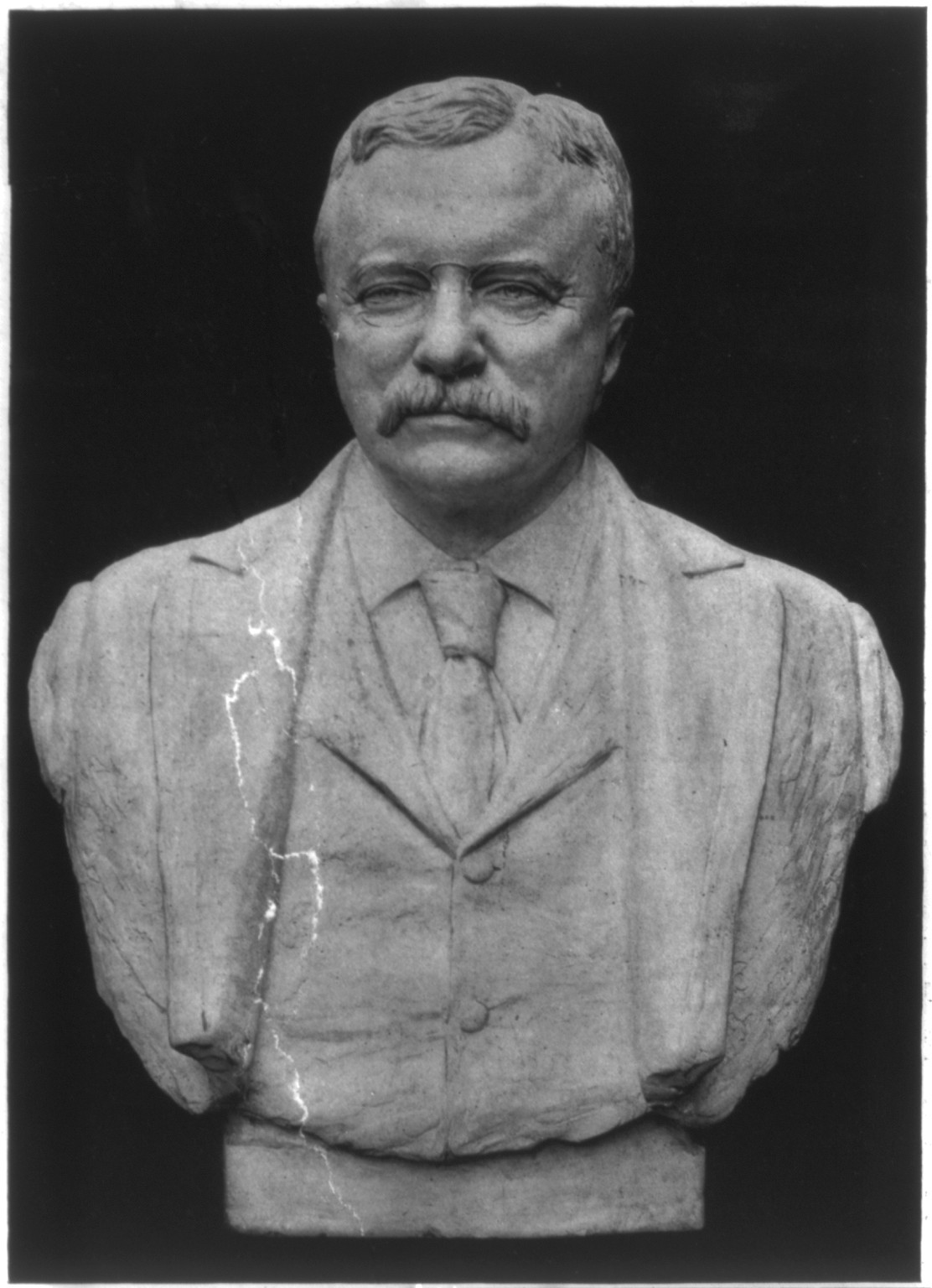 [Theodore Roosevelt, sculpture bust, facing slightly left] — historic print