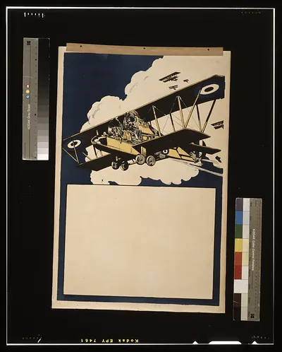 [Biplanes] / Printed by Hill, Siffken & Co., Ltd. (L.P.A. Ltd.), Grafton Works, Holloway, N.7.