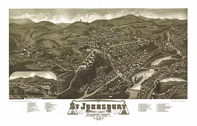 VT St. Johnsbury 1884 MAP