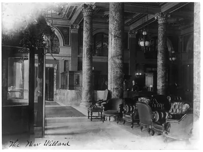 [Willard Hotel lobby]
